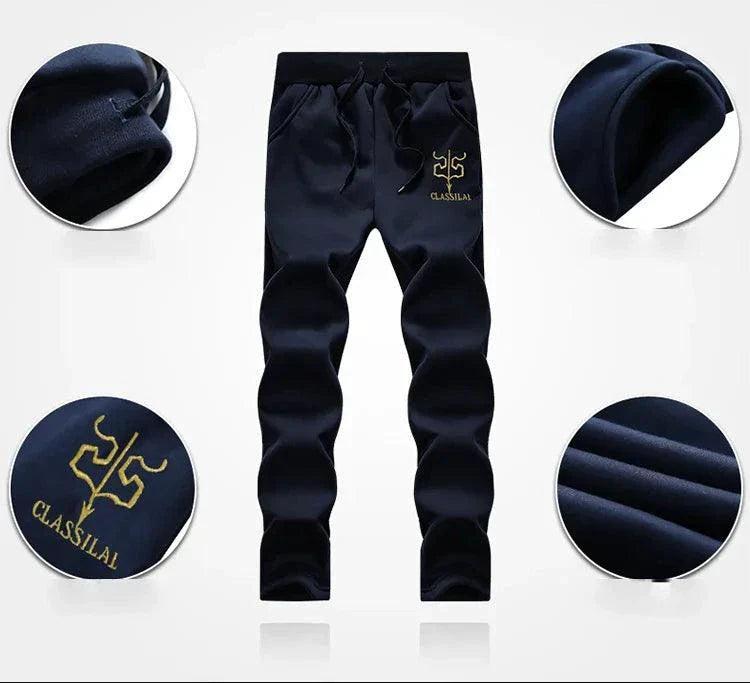 Men's Winter Sports Set: Stylish, Warm 2-Piece Ensemble for Outdoor Adventures